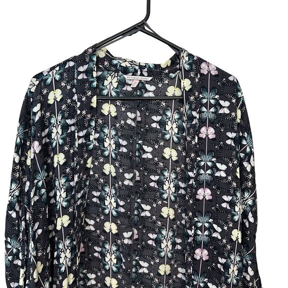 Victoria's Secret Butterfly Print Kimono Beach Cover Up Womens‎ Top Size M/L Top - Picture 4 of 7